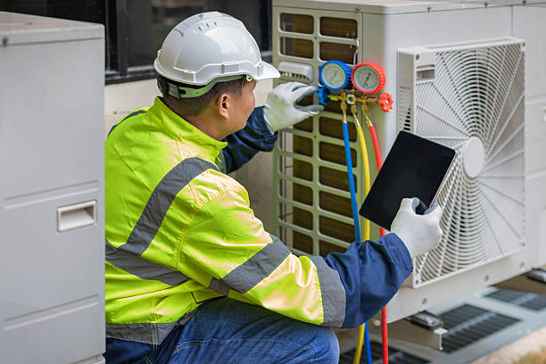 Professional Hvac technician working in Columbus, MT